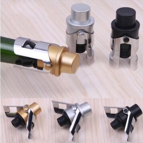 Newest Vacuum Sparkling Wine Champagne Bottle Stopper Sealing Plug Cork Pourer Sealer