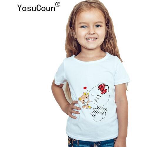Футболки с принтом для девочек YosuCoun China At AliExpress