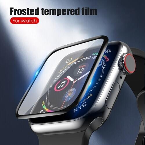 Smart Watch Tempered Glass For Apple Watch 4 5 44mm 40mm Clear TPU Coverage Protective Matte Film For Apple Watch 2 3 42mm 38mm