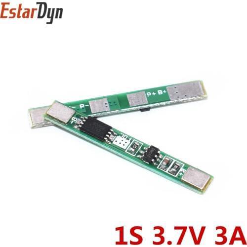 5PCS 1S 3.7V 3A li-ion BMS PCM battery protection board pcm for 18650 lithium ion li battery