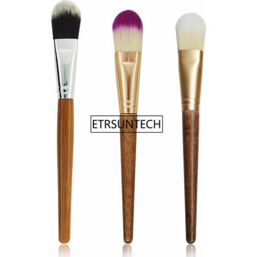 100pcs Makeup Cosmetic Brush Single Bamboo Handle Blusher Universal Powder Foundation Brush F3170