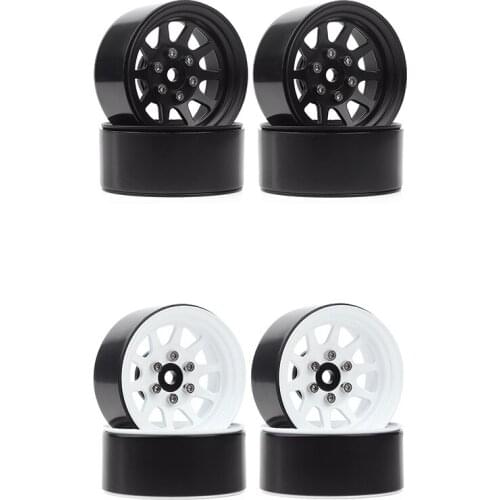 107G/Pcs Metal Alloy 1.9 Beadlock Wheel Rims for 1:10 RC Crawler Axial SCX10 AXI03007 90046 Traxxas TRX4 Redcat GEN8