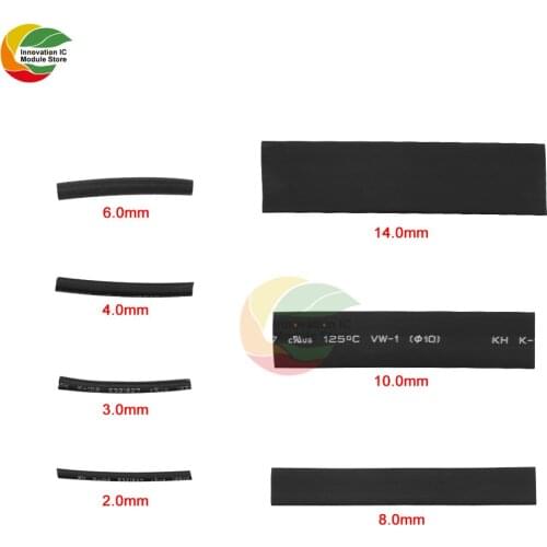 127PCS Heat Shrink Tube Sleeving Assortment Kit Polyolefin Car Electrical Connection Wire Wrap Cable Waterproof Shrinkage Radio