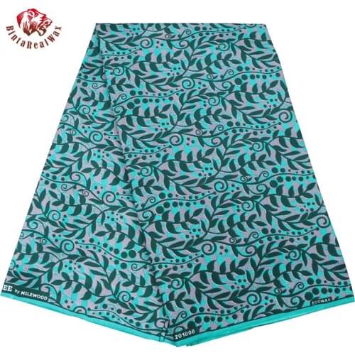 2019 Ankara African Polyester Wax Prints Fabric Binta Real Wax High Quality 6 yards African Fabric for Party Dress FP6190