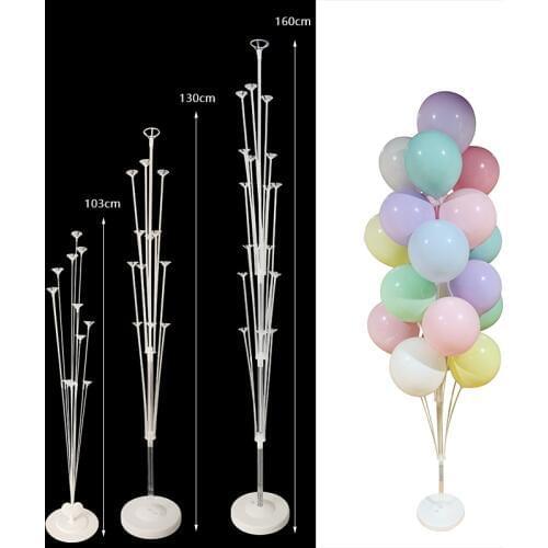 7 Tubes Balloons Stand Balloon Holder Column Confetti Balloon Baby Shower Kids Birthday Party Wedding Decoration Supplies