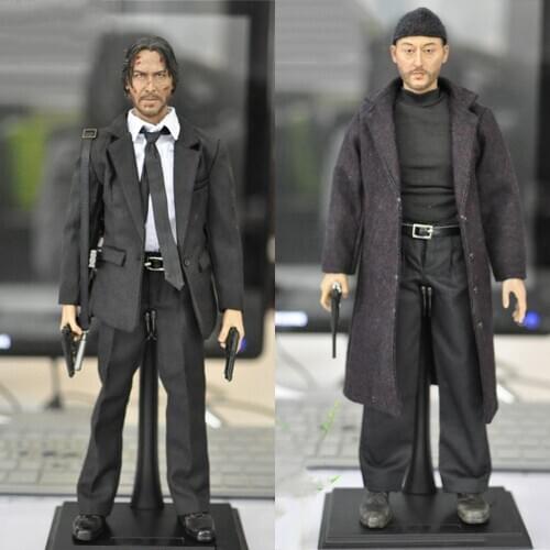 Hot sales KMF037 KMF038 1/6 scale Jean Reno Leon male man movie cold killer actor star full set action figures for collections