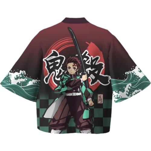 Demon Slayer Kamado Tanjirou Cosplay T-shirt Tee Summer Streetwear Adult Women Men Shirt Clothes