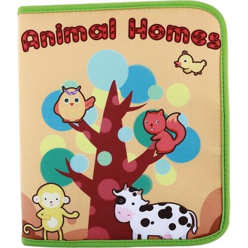 Baby Quiet Book Toys For Children Learning Educational Toy Cartoon Animal Cognition Cloth Book Children Toys Activity Books