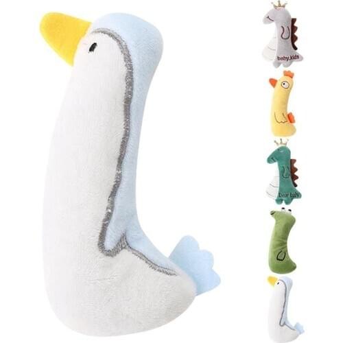 1pc Animal Shape Cat Toy Bite Resistant Interactive Cute Duck Snake Chicken Catnip Toy Plush Kitten Toy Pet Supplies