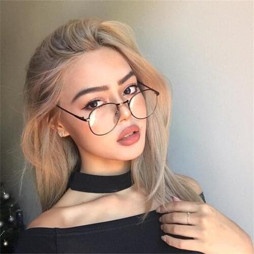 Computer Glasses 2020 Eyewear Frame Anti Blue Light Game Glasses Anti Glare Eyeglasses Frame Women Round Clear Lens Glasses