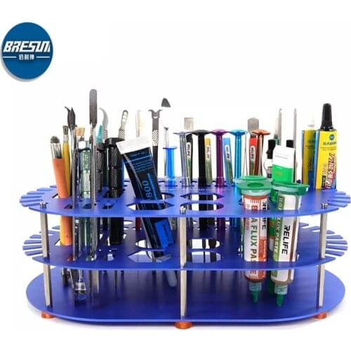 RELIFE RL-001D storage box Non-slip Large Capacity tweezers screwdriver storage box for mobile phone repair desk storage tools