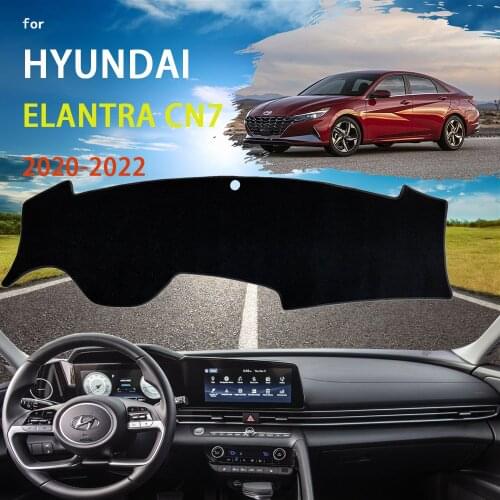 Dashboard Cover Dash Mat for Hyundai Elantra Avante i30 Sedan CN7 2021~2023 Pad Sunshade Cushion Sun Visor Parasol Accessories