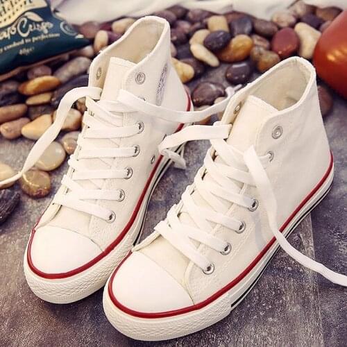 Women Canvas Shoes Men Fashion Summer Casual Sneakers Student Casual Shoes High Top Woman Vulcanize Shoes 2021 New Spring Autumn