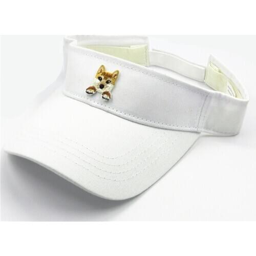 LDSLYJR Pastoral dog embroidery cotton Visors Baseball Cap Adjustable Snapback cap for men and women 155