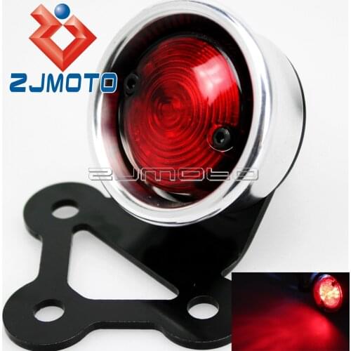 Vintage Motorcycle LED Taillight Stop Brake Light Rear Lamp For Harley Chopper Bobber Cafe Racer Custom