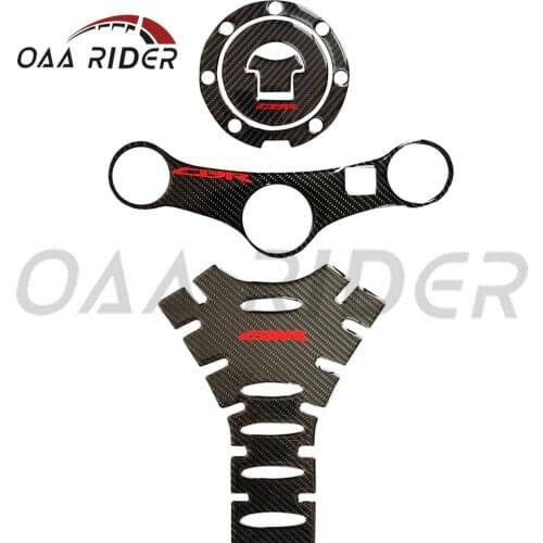 Motorcycle Gas Cap Cover Fuel Tank Pad Triple Clamp Sticker Decal For Honda CBR 600F4i CBR600F4i 2001 2002 2003 2004 2005 2006