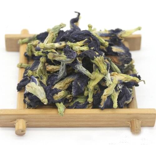 100g free shipping natural dried blue Butterfly pea buds