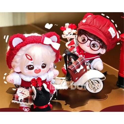 Cosmile Original Hand-made Doll Clothes Clothing Hot Chocolate Bear Outfit Skirt Beret Suits