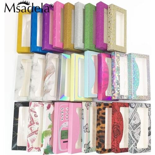 1 Piece Mink Eyelashes 25 mm Eyelash Packaging Box Wholesale Eyelash Extension Supplies Handmade Reusable Lash Boxes Packaging