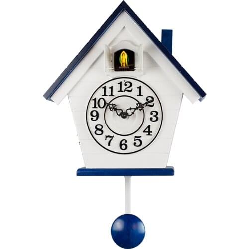 Zhong Tianyuan Mediterranean Sea Hang Clock Modern Swinging Birds Clock