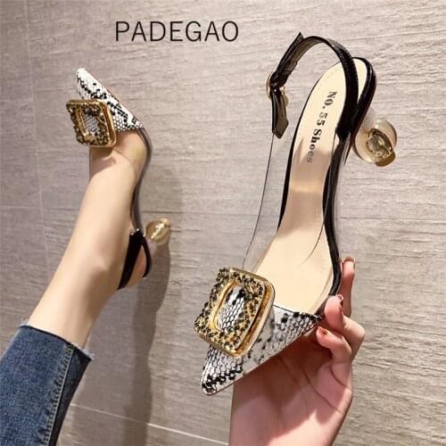 Transparent 2021 Print Sexy Fashion Sandals Women Casual Crystal Party Women Shoes