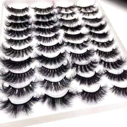 20Pair Mink Eyelashes 8-25mm Lashes Fluffy 3d Mink Lashes Makeup Dramatic Long Natural Eyelashes Eyelash Extension Maquillaje