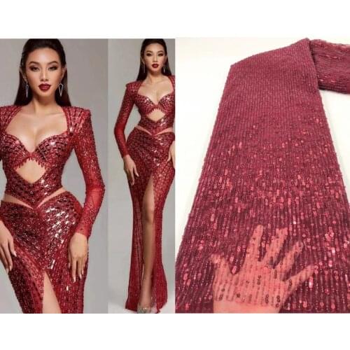 Madison Luxury French Beaded Lace Fabric 2020 High Quality Handmade Lace African Lace Fabric For Wedding Bridal Lace Fabric