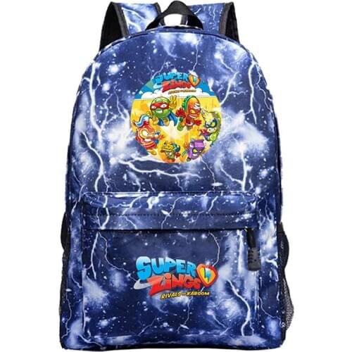 New Bookbag Super Zings Cartoon Backpack Games School Bags for Teenage Girls&Boy BackPack Fashion Casual Travel Mochila Feminina