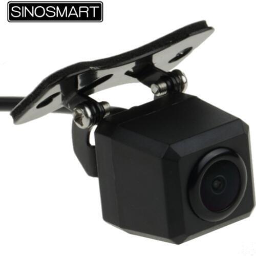 SINOSMART HD Universal Square Reversing Parking Camera for Car/SUV/Truck/Bus/Jeep Installation with Adjustable View Angle