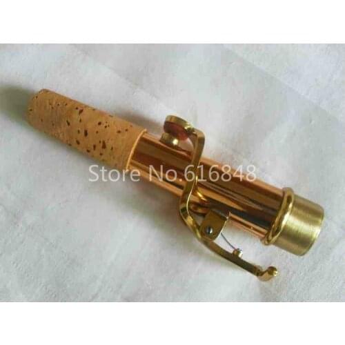 Soprano Saxophone Neck Phosphor Bronze Material Gold Lacquer Surface Instrument Accessories Saxophone Connector 16.8mm