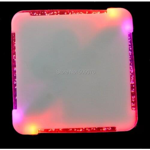 LED Coaster square Bottle Cup Pad Mat Lighting Up for Drink Coffee table mat cup wad cup mat