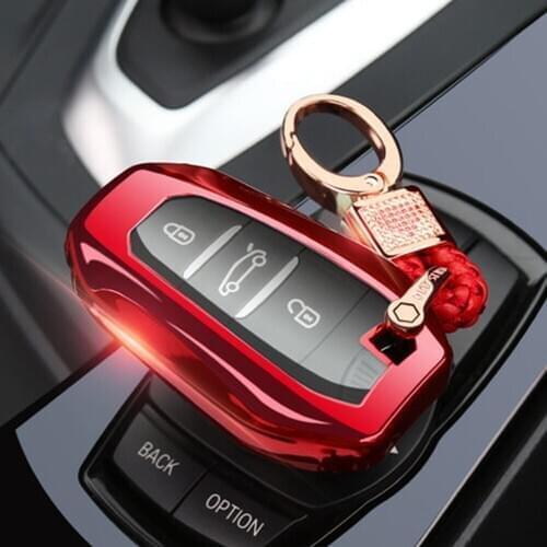 TPU Front and back all-inclusive protection Car Key Case Fob Remote Cover For PEUGEOT 2008/301/307/3008/308/407/408/4008/508
