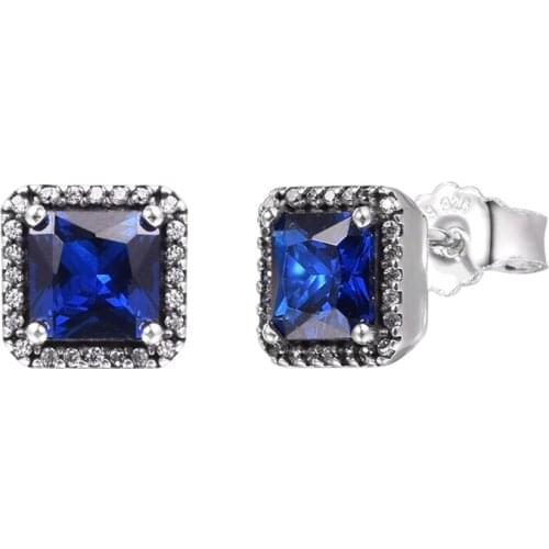 Timeless Elegance Stud Earring 100% 925 Sterling-Silver-Jewelry Free Shipping