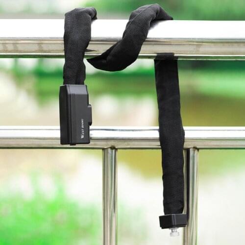 Bike Chain Lock Thicken Lock Core Anti-Drilling Compact MTB Road Bike Safety Outdoor Cycling Security Lock for Outdoor