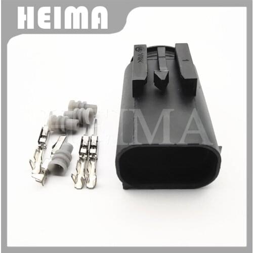 10/20/30sets black AMP MQS 4 pin way Waterproof male housing wire connector Auto sealed plug for VW BMW 968399-1