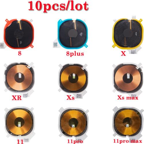 10pcs/lot Brand New Wireless Charging Chip NFC Coil For iPhone XR XS MAX Charger Panel Sticker Flex Cable