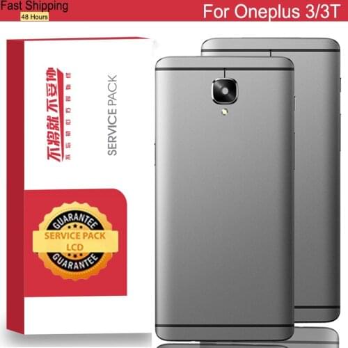 100% Original Back Housing for Oneplus 3 3T Back Cover Battery Glass for One Plus 3 3T Door Rear Case with Logo