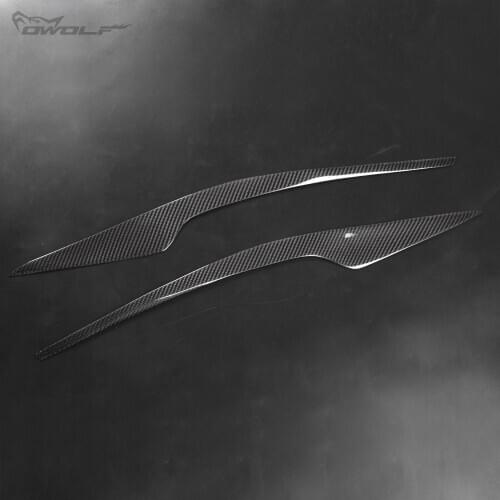 2Pcs For Honda CRV CR-V 2007-11 Carbon Fiber Lamp Eyebrow Accessories