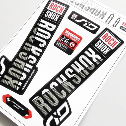 2018 rockshox SID mountain bike front fork decals bicycle front fork stickers