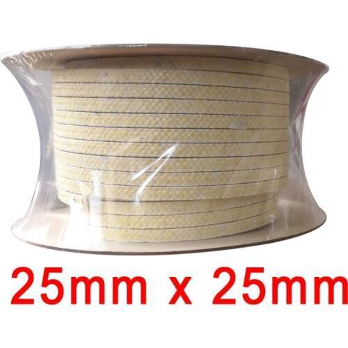 25mm x 25mm Dupont hot mill Aramid fiber packing high-pressure pump Aramid fiber wire rod AFRP shaft seal