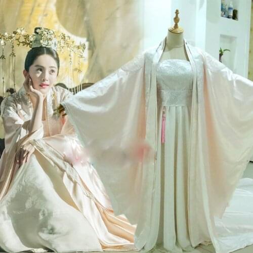 3 Designs YangMi Prince Princess Male Female Costume Hanfu for Newest TV Play Empress of Fu Yao Drama Costume ZhangSun Wuji