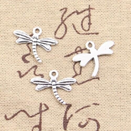 30pcs Charms Dragonfly 15x18mm Antique Making Pendant fit,Vintage Tibetan Silver color,DIY Handmade Jewelry