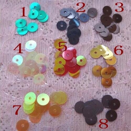 4000pcs PVC bulk sequins, 6mm sequins, costumes and other DIY wedding accessories, flash sequins 010001009