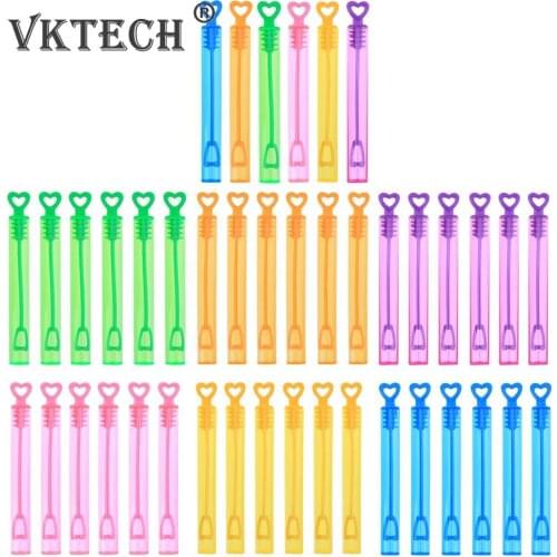 6pcs Heart Empty Bubble Soap Bottles Fun Outdoor Bubble Blowing Maker Children Toy Wedding Birthday Party Decor
