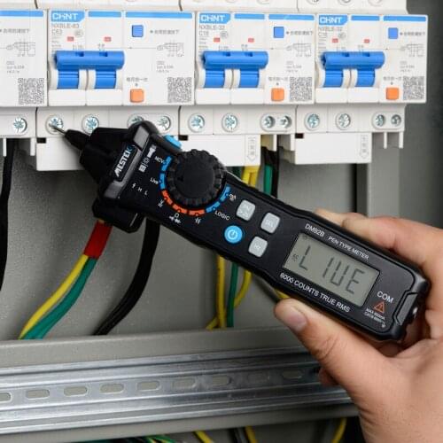 MESTEK Digital Multimeter 6000 Counts Pocket Pen Style Auto Range/Smart Multimeter NCV Detection DC/AC Voltage multimeter