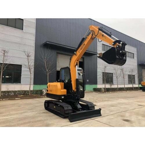 SYNBON Hydraulic System Farm Digger Machine Crawler Excavator 6.5Ton SY607