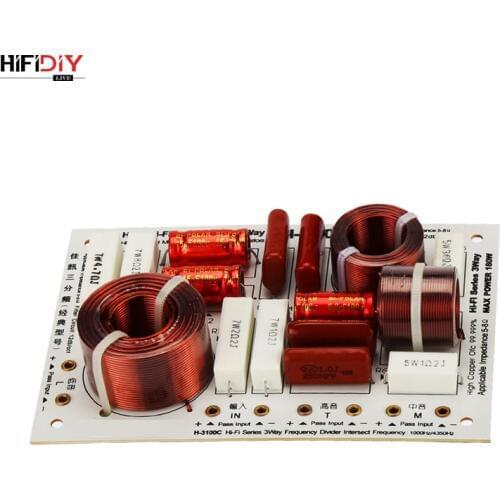 HIFIDIY LIVE H-3100C 3 Way 3 speaker Unit (tweeter + mid +bass )HiFi Speakers audio Frequency Divider Crossover Filters