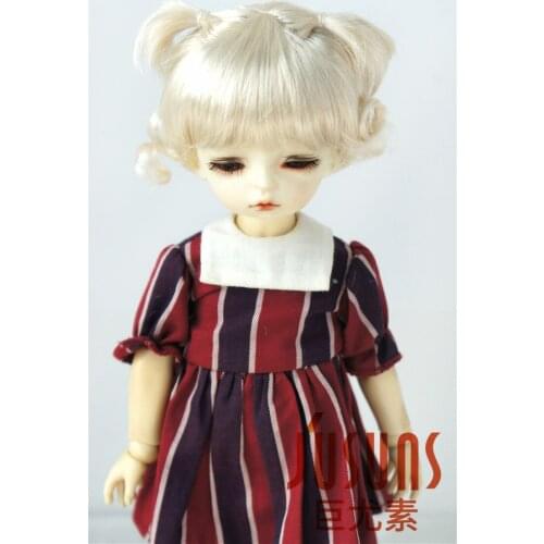 JD459B 1/6 1/4 1/3 Fashionable Short BJD Wigs for YOSD MSD SD Synthetic Mohair Wig in Size 6-7inch 7-8inch 8-9 inch Doll Hair