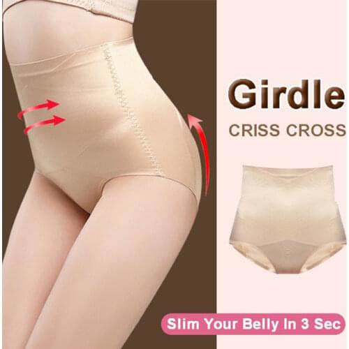 Fashion Women High Waist Trainer Body Shaper Panties Tummy Belly Control Slimming Wholesale Shapewear Girdle Underwear Fast
