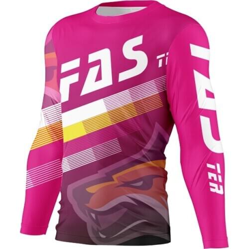 Mens Downhill Jerseys Mountain Bike MTB Shirts Offroad DH Motorcycle Jersey Motocross Sportwear Clothing FXR bike